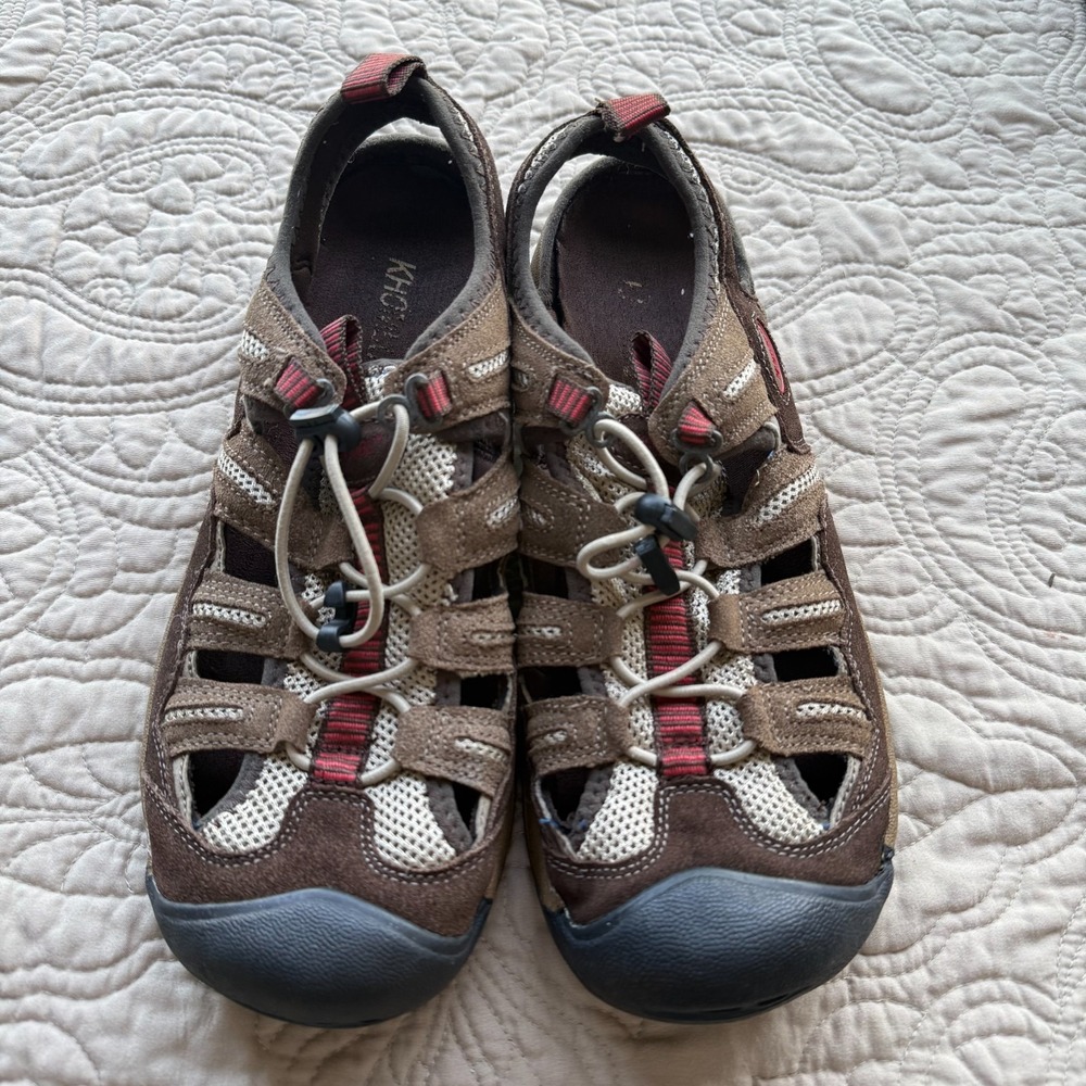 Khombu Men's Closed Toe Water Hiking Sandals‎ Adjustable Size 10. #696736 Brown
